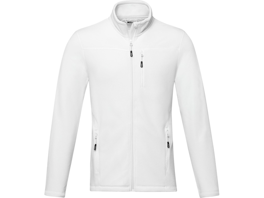 Куртка флисовая «Amber» мужская из переработанных материалов, белый, полиэстер