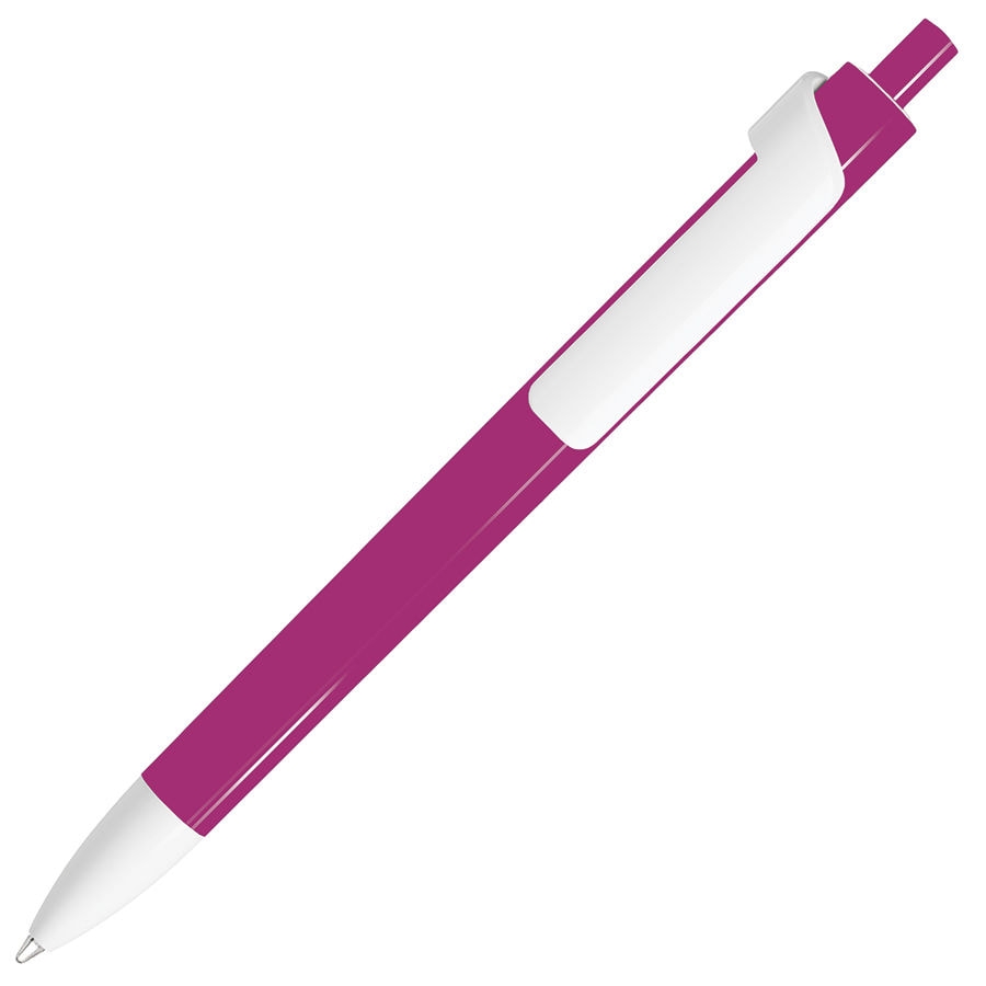 FORTE, ручка шариковая, розовый/белый, пластик, розовый, белый, пластик