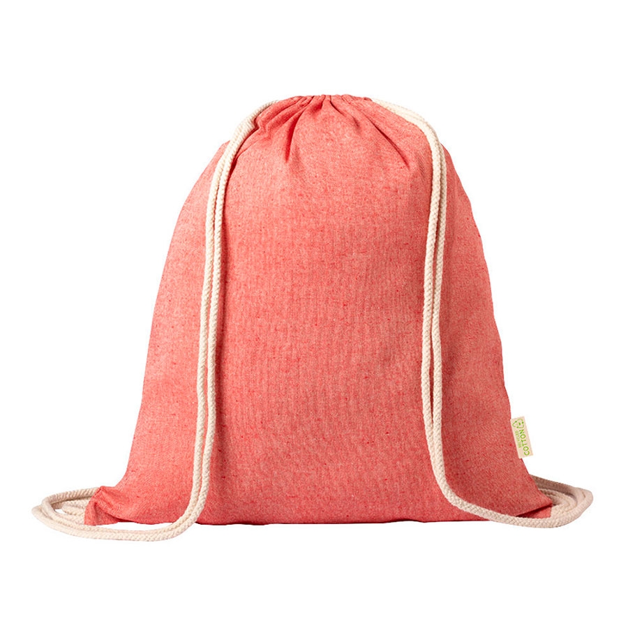 Рюкзак KONIM, красный, 42x38 см, 100% переработанный хлопок, 120 г/м2, красный, 100% переработанный хлопок, 120 г/м2