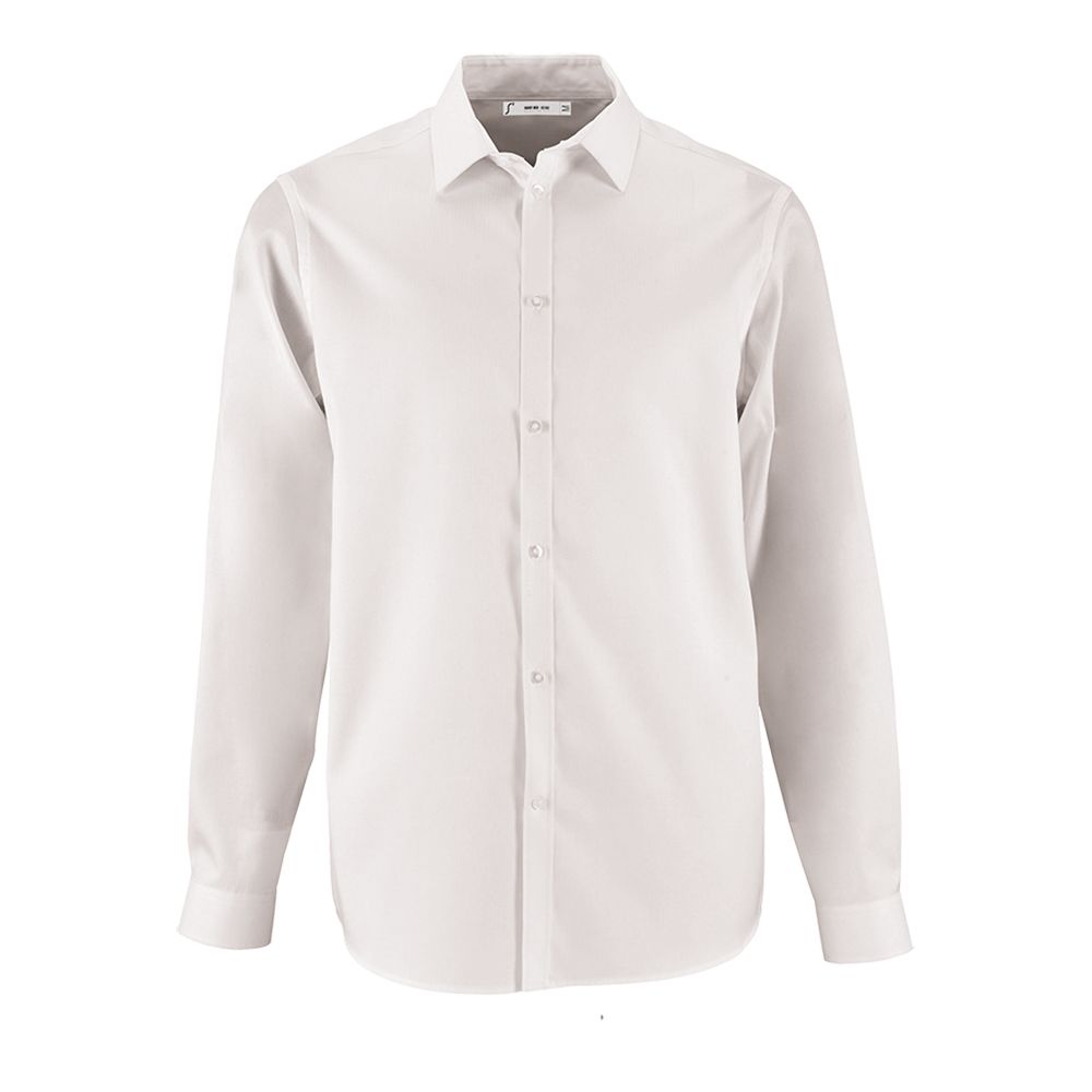Рубашка мужская Brody Men белая, белый, плотность 125 г/м², 82% - хлопок; 18% - полиэстер