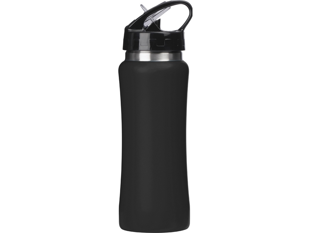 Бутылка для воды «Bottle C1», soft touch, 600 мл, черный, металл, soft touch