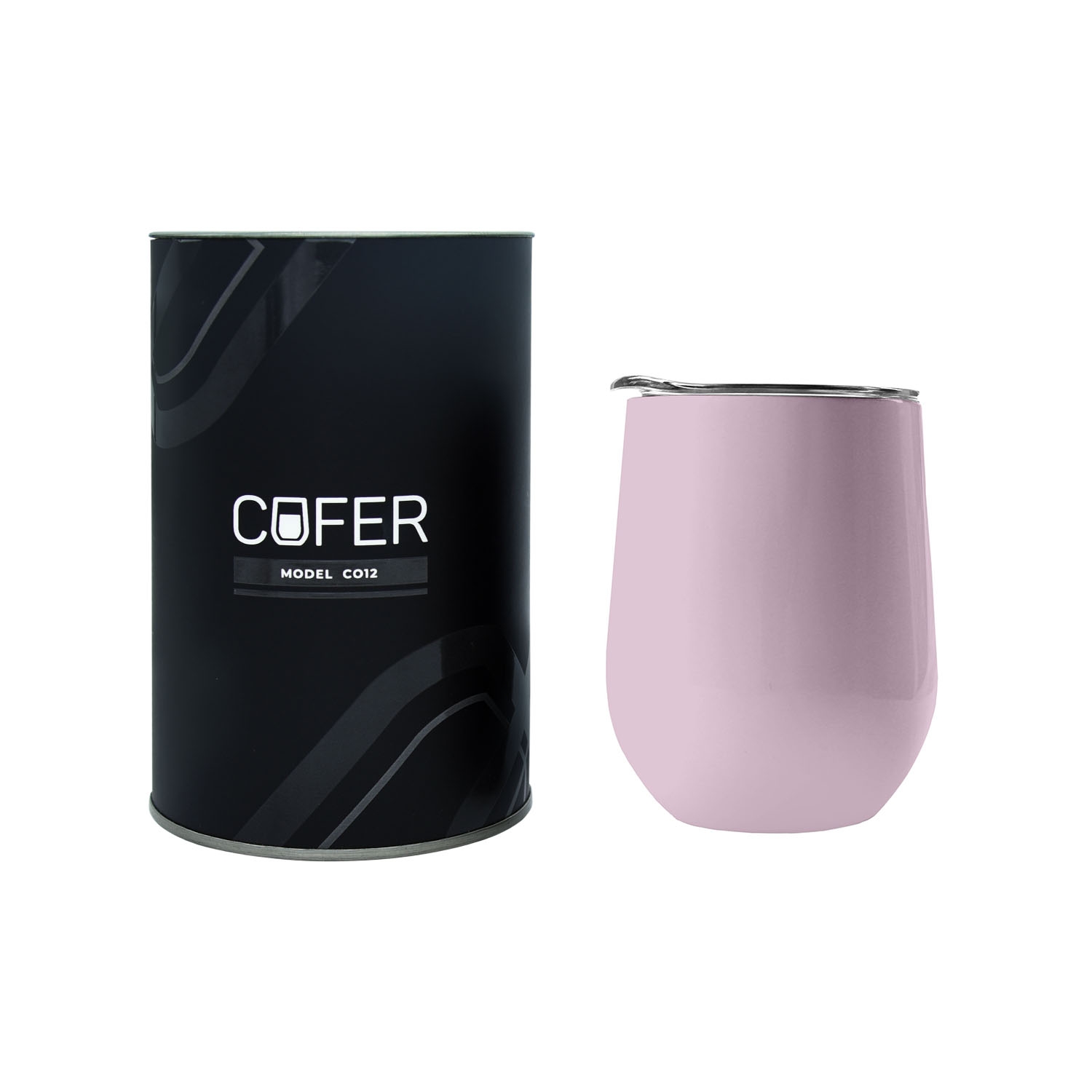 Набор Cofer Tube CO12 black (розовый), розовый, металл
