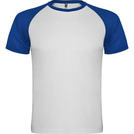 Спортивная футболка INDIANAPOLIS мужская, БЕЛЫЙ/КОРОЛЕВСКИЙ СИНИЙ 3XL, белый/королевский синий