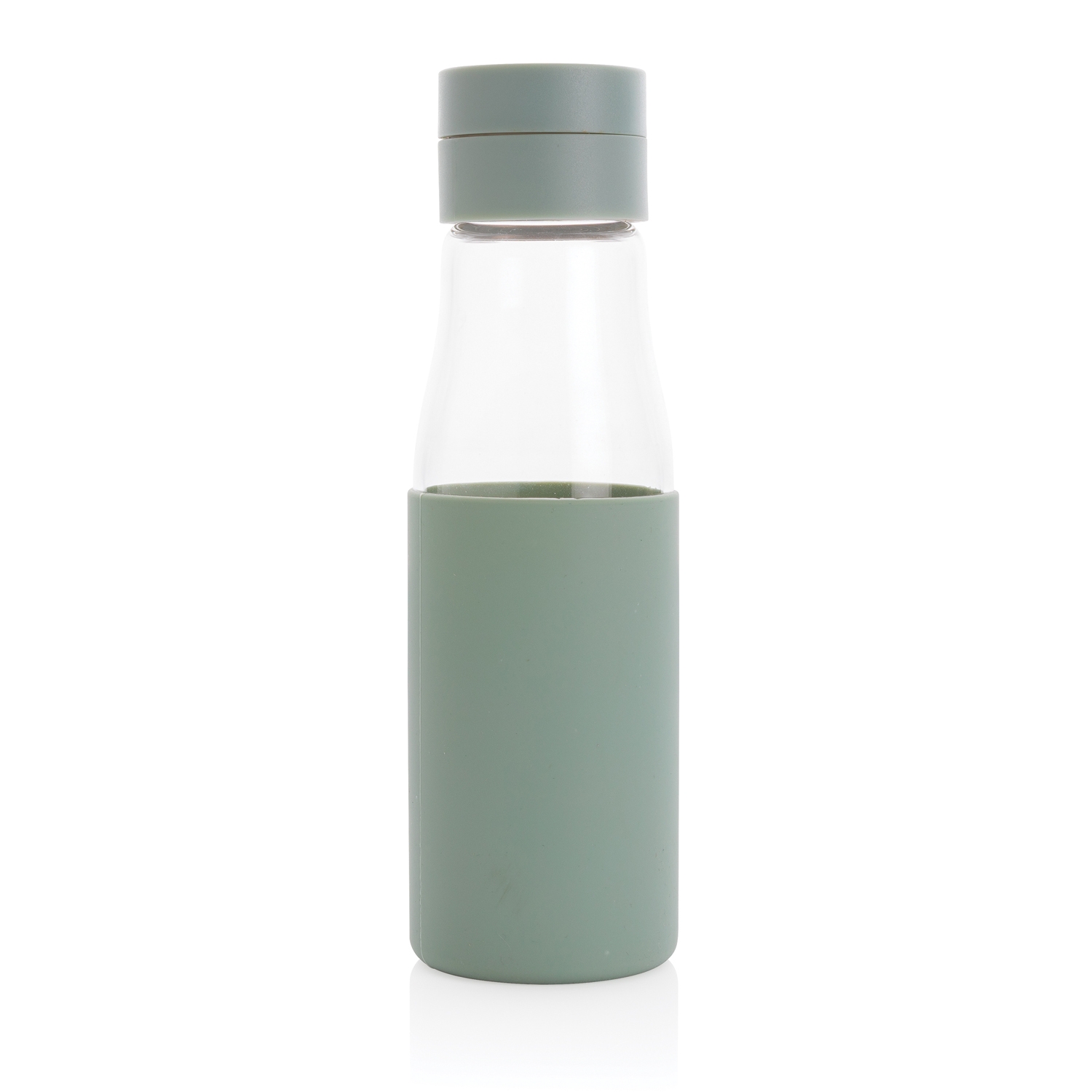 Стеклянная бутылка для воды Ukiyo с силиконовым держателем, 600 мл, силикон