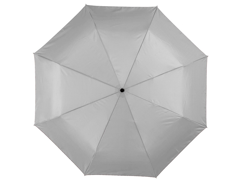 Зонт складной «Alex», черный, серебристый, полиэстер