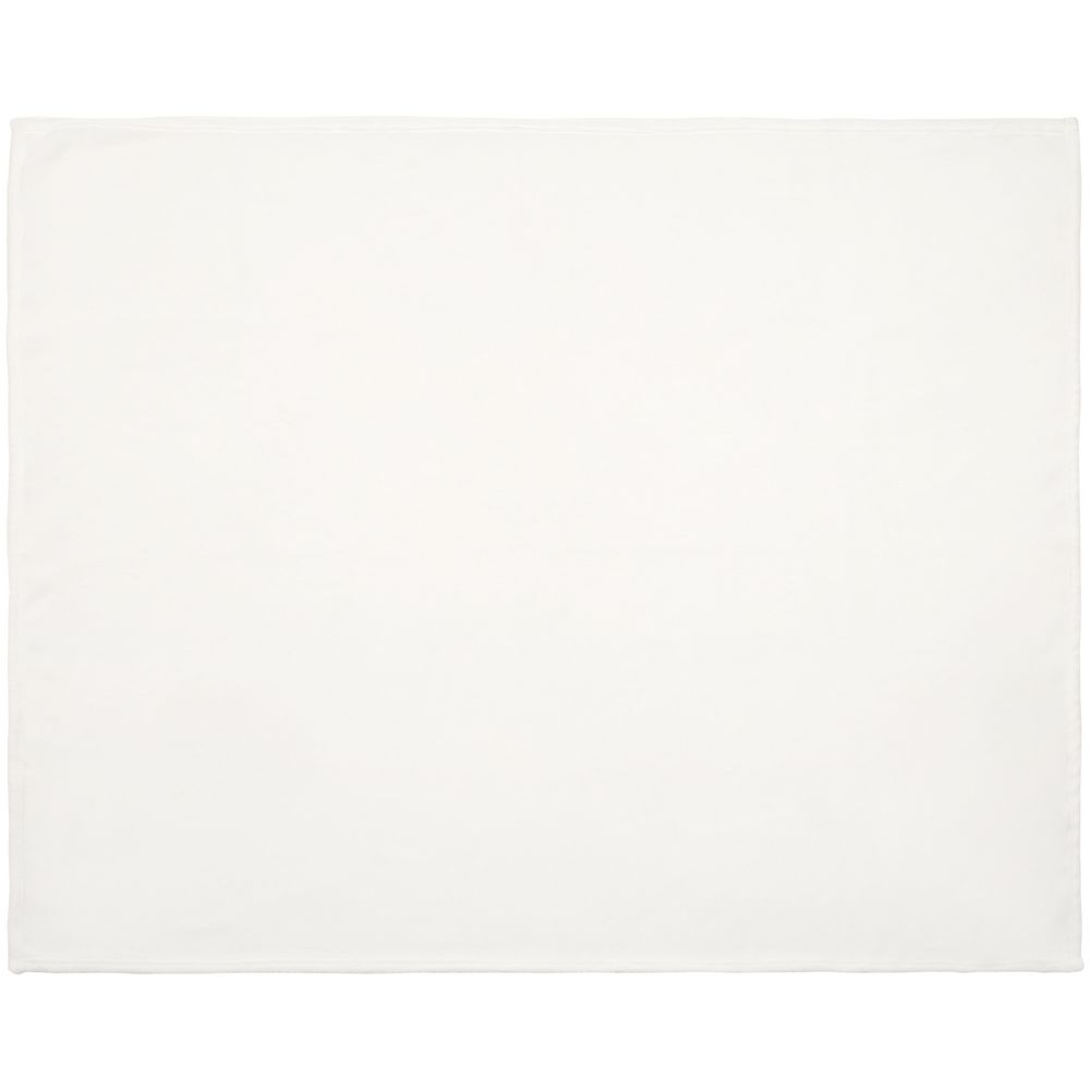 Плед Plush, белый, белый, полиэстер 100%, 240 г/м², длинноворсовый флис