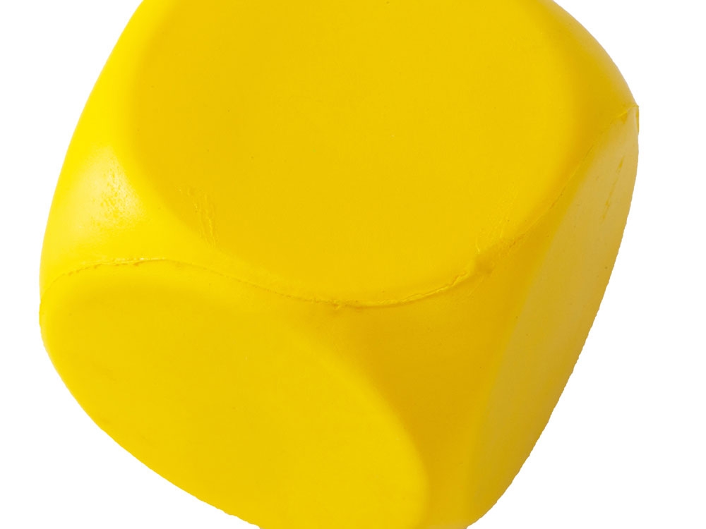 Антистресс «Кубик», желтый, пластик