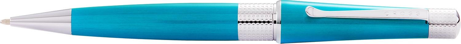 Шариковая ручка Cross Beverly Teal lacquer, голубой, латунь