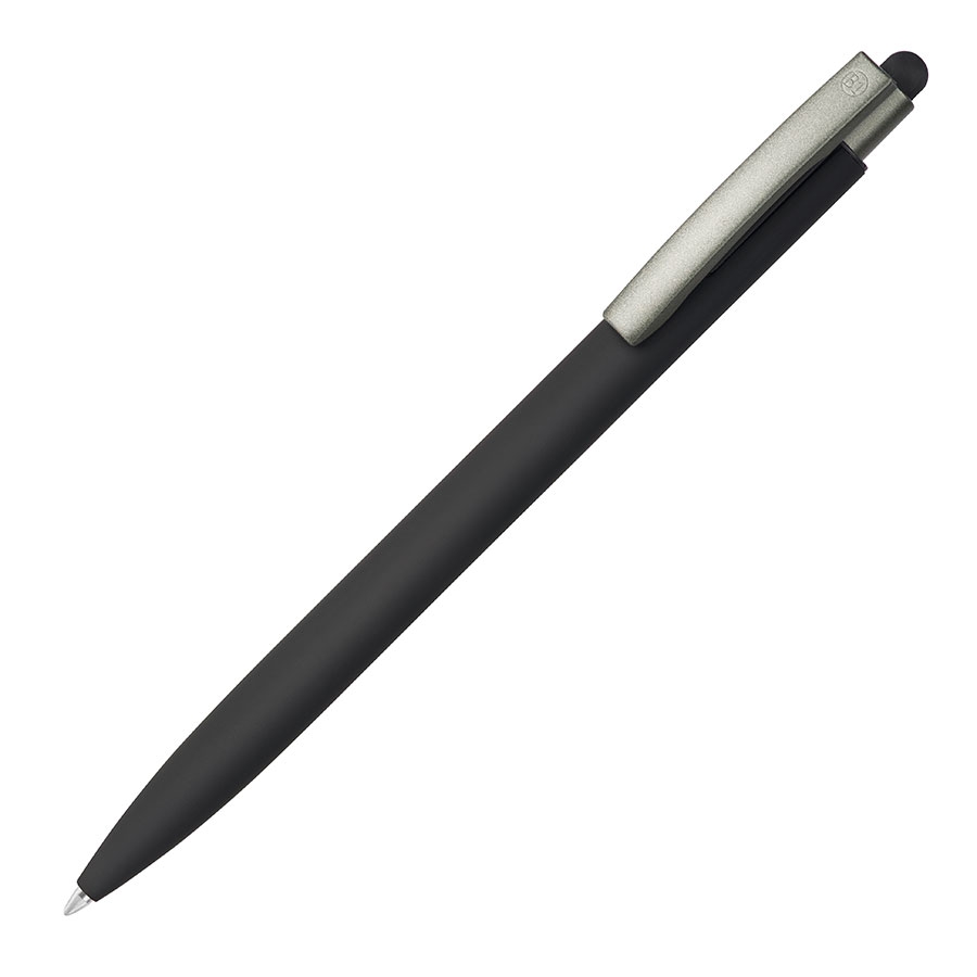 ELLE SOFT, ручка шариковая, черный, металл, синие чернила, черный, металл