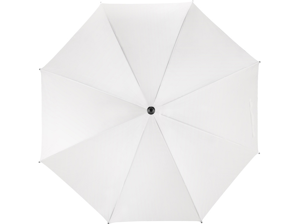 Зонт-трость «Радуга», белый, полиэстер