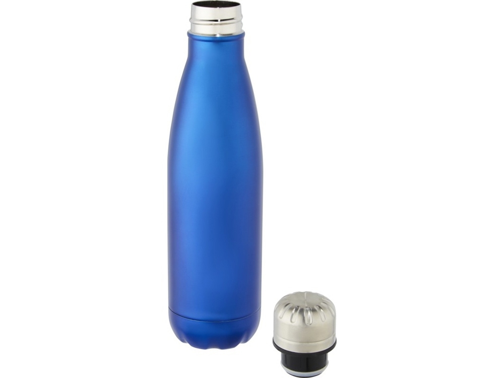 Термобутылка «Cove» с вакуумной изоляцией, синий, металл