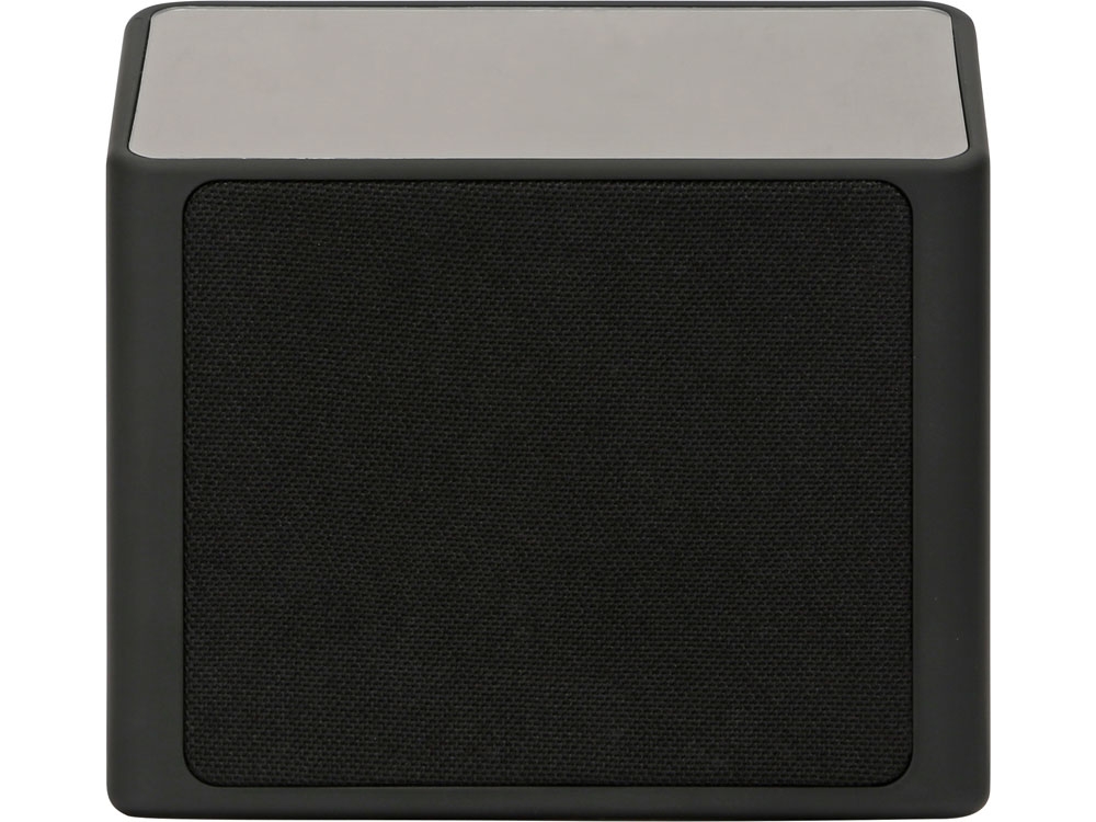 Беспроводная колонка с часами и функцией беспроводной зарядки «Sentry», черный, пластик