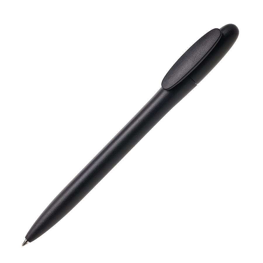 Ручка шариковая BAY, черный, непрозрачный пластик, черный, пластик