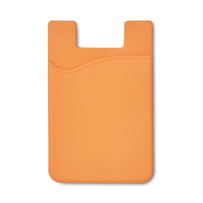 Чехол для пластиковых карт, оранжевый, силикон