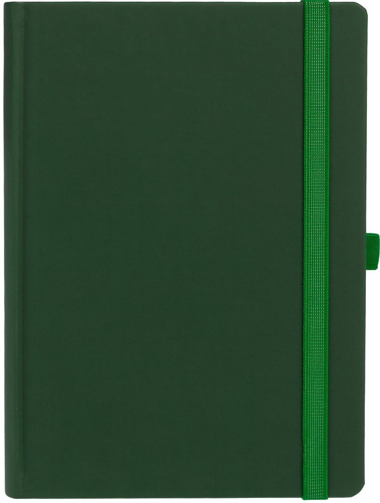 Ежедневник Favor, недатированный, зеленый, зеленый, искусственная кожа; покрытие софт-тач