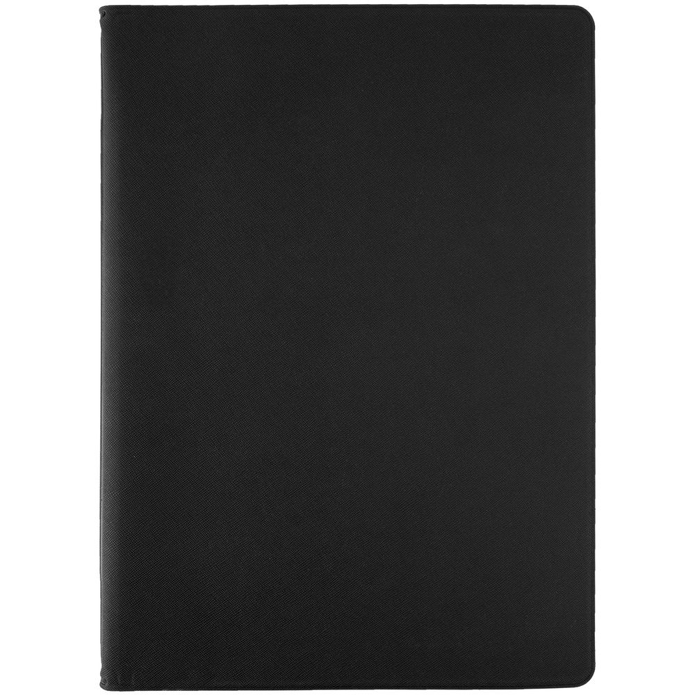 Папка для хранения документов Devon Maxi, черная, черный, кожзам