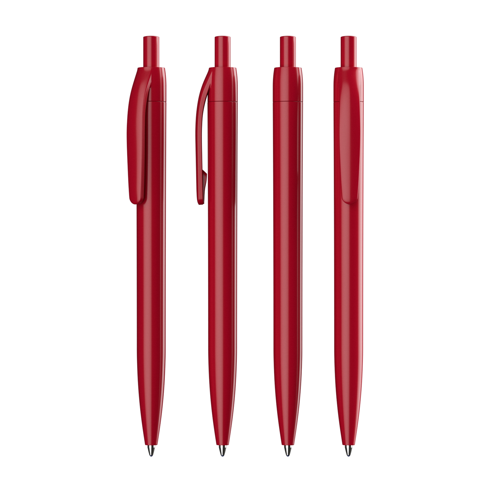 Ручка шариковая "Phil" из антибактериального пластика, красный, пластик/антибактериальное покрытие