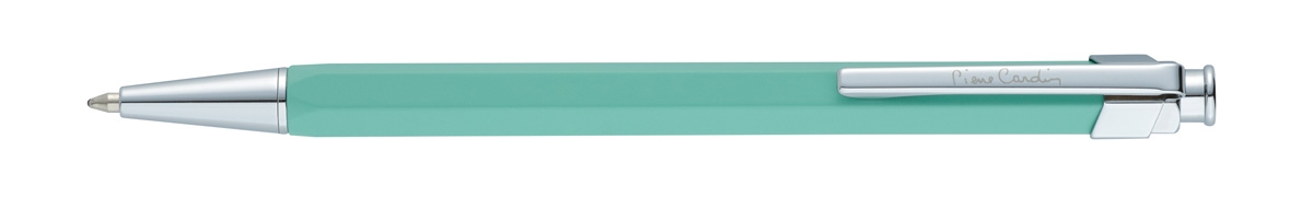Ручка шариковая Pierre Cardin PRIZMA. Цвет - светло-зеленый. Упаковка Е, зеленый, латунь, нержавеющая сталь
