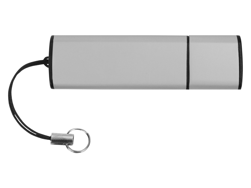 USB-флешка на 16 Гб «Borgir» с колпачком, серый, металл