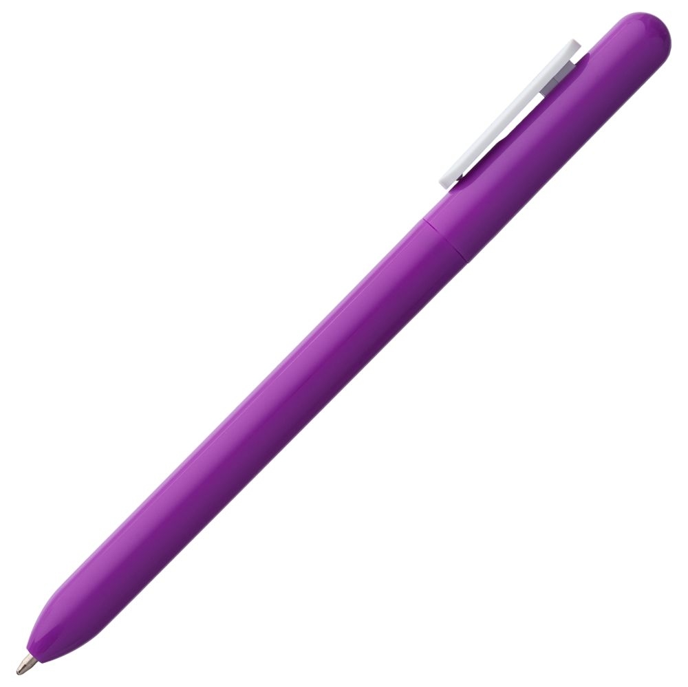 Ручка шариковая Swiper, фиолетовая с белым, белый, фиолетовый, пластик