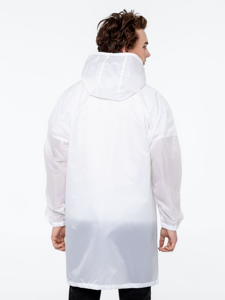 Дождевик Rainman Zip, белый, белый, полиэстер 100%, плотность 60 г/м²; таффета