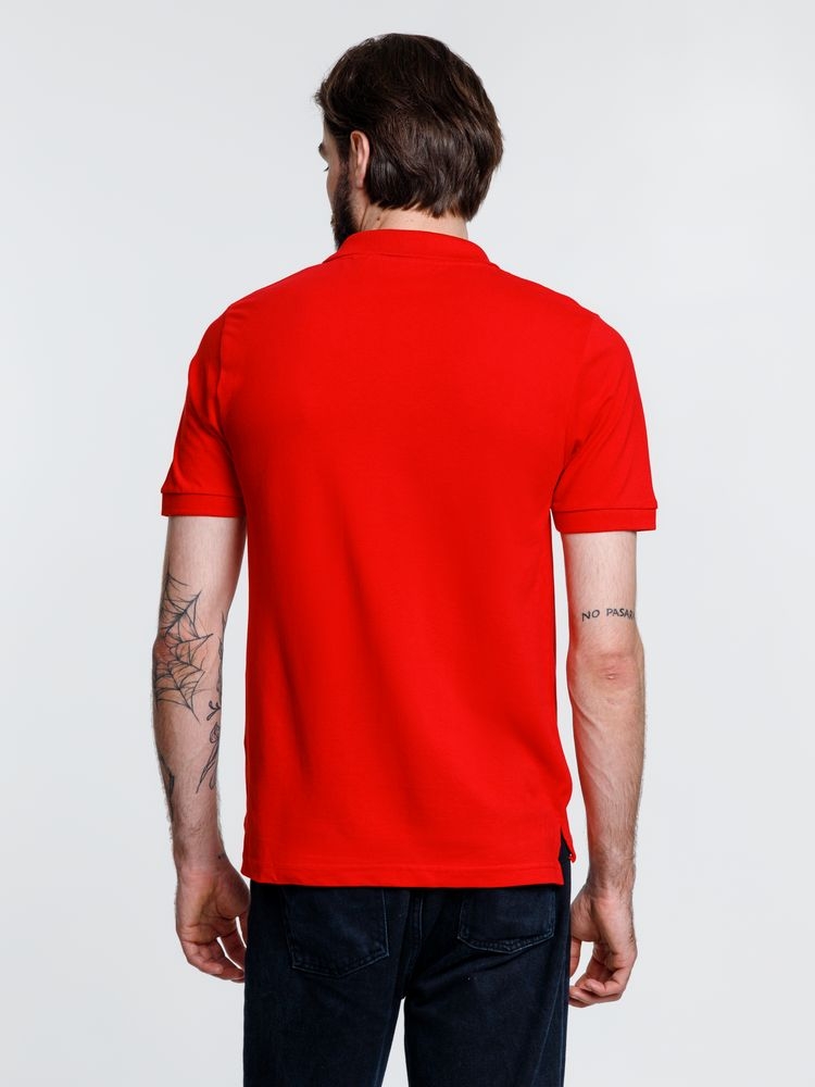 Рубашка поло мужская Adam, красная, красный, хлопок