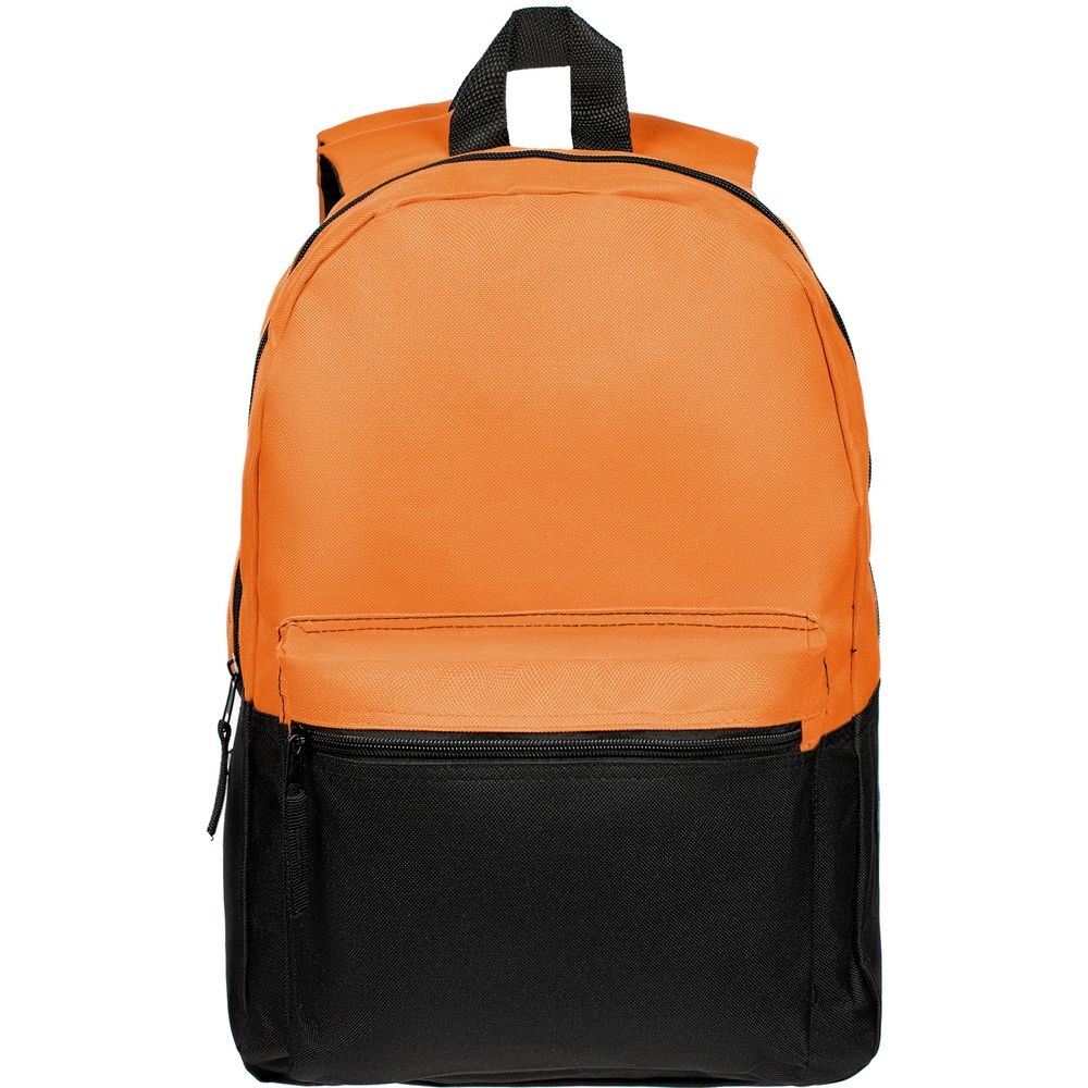 Рюкзак Base Up, черный с оранжевым, черный, оранжевый, полиэстер