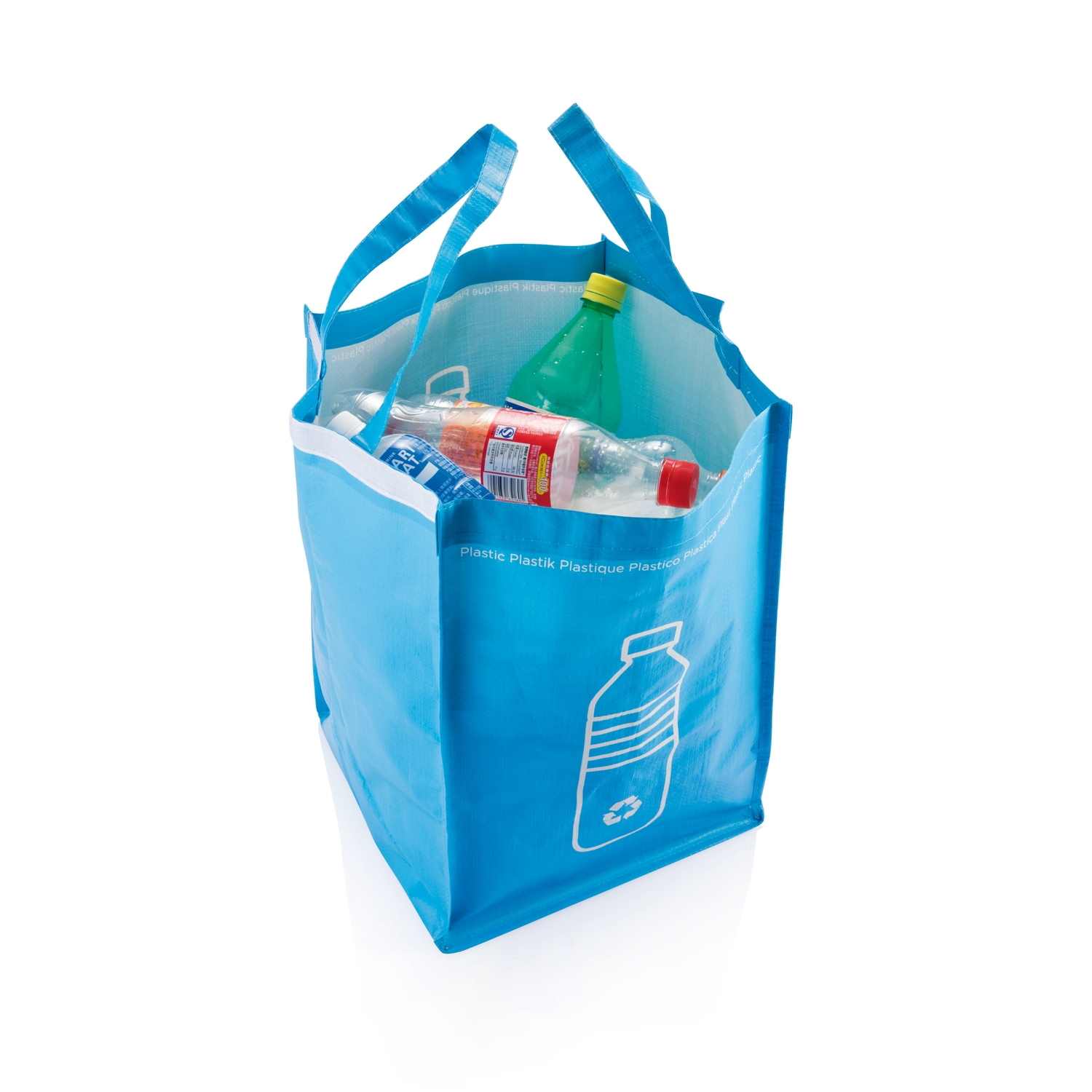 3 сумки для сортировки мусора, зеленый, полипропилен