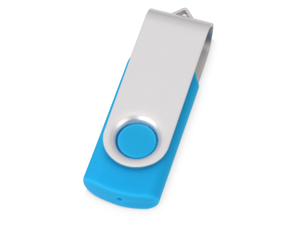 USB-флешка на 16 Гб «Квебек», голубой, soft touch