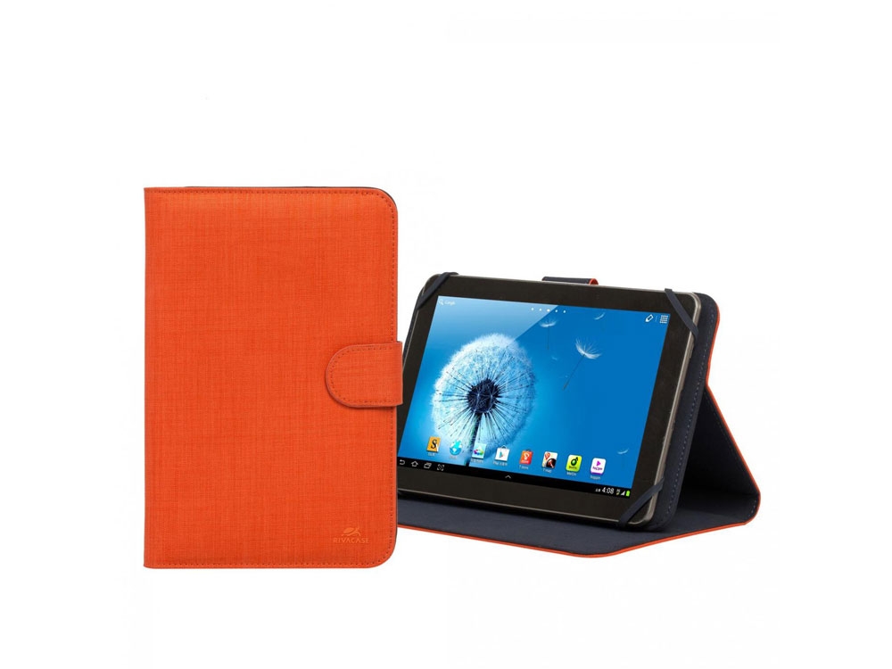 Универсальный чехол для планшетов 8", оранжевый, полиэстер