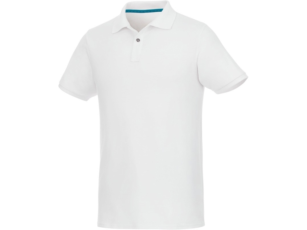 Рубашка поло «Beryl» из переработанных органических материалов, мужская, белый, полиэстер, хлопок