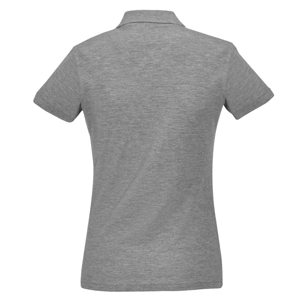 Рубашка поло женская Passion 170, серый меланж, серый, гребенная пряжа (пенье); вискоза, 15%; плотность 170 г/м²; пике, хлопок 100%; хлопок 85%