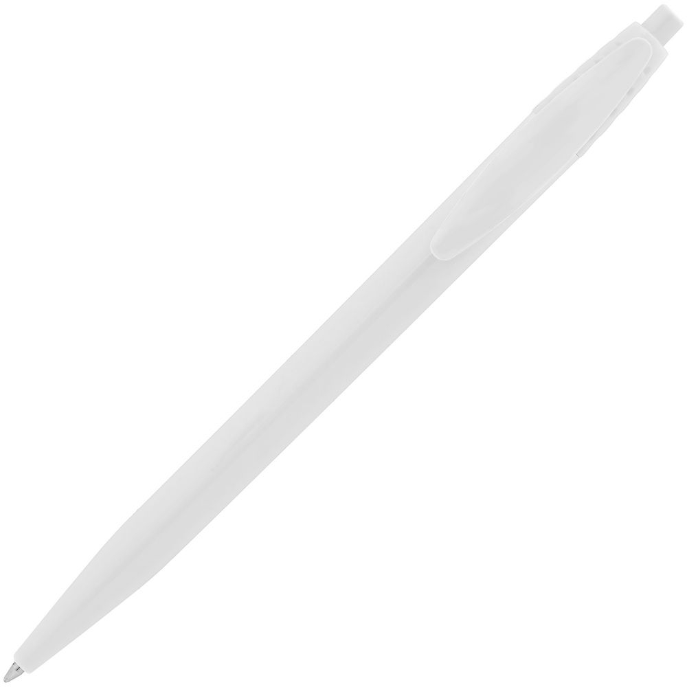 Ручка шариковая Champion, ver.2, белая, белый, пластик