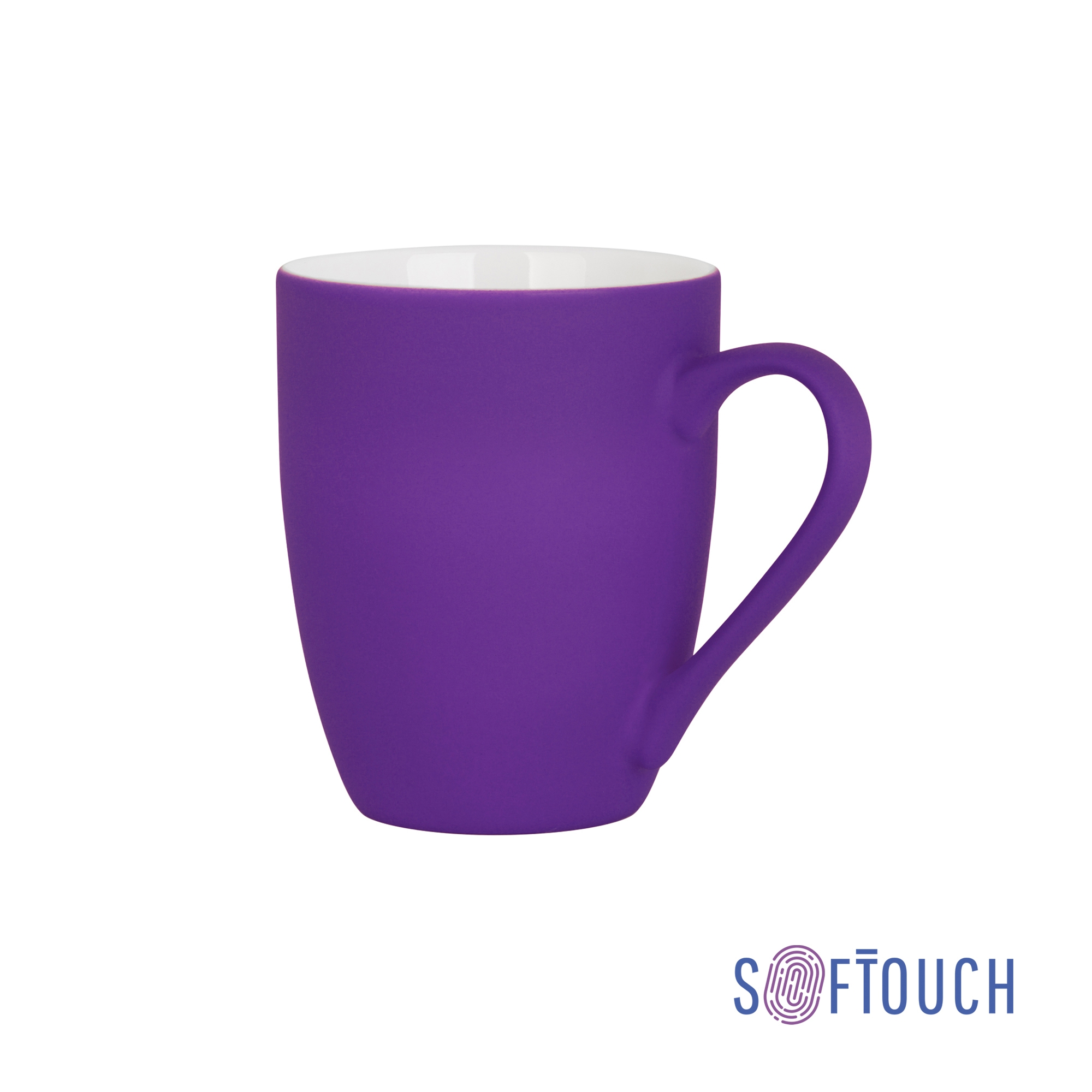 Кружка "Trend", покрытие soft touch, фиолетовый, фарфор, soft touch