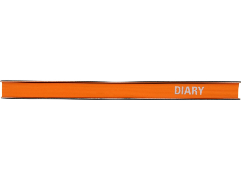 Ежедневник недатированный А5 «Mercury», черный, оранжевый, кожзам