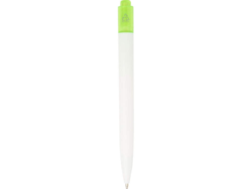Ручка пластиковая шариковая «Thalaasa», зеленый, белый, пластик