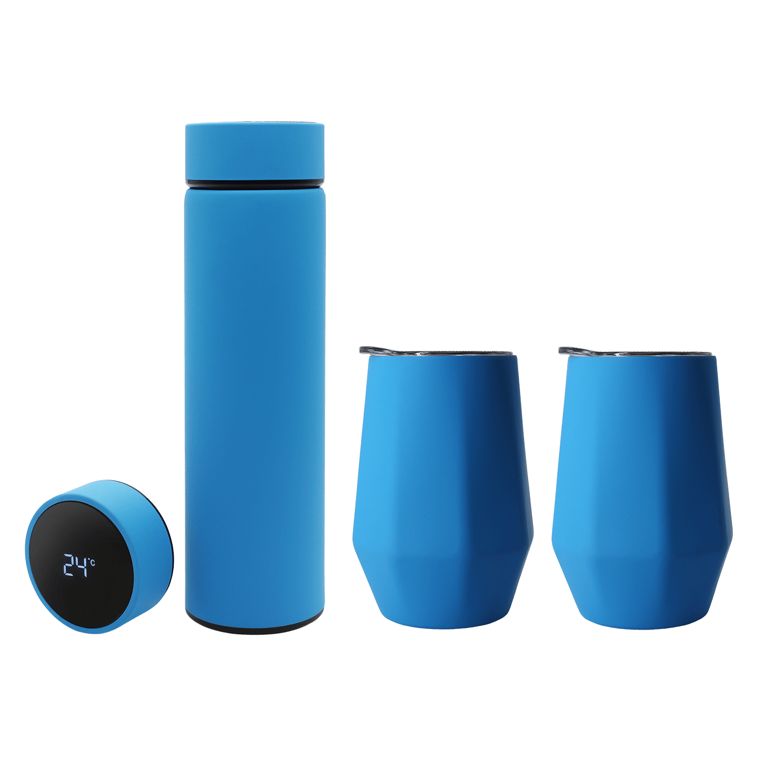 Набор Hot Box E2 (софт-тач) (голубой), голубой, металл, микрогофрокартон