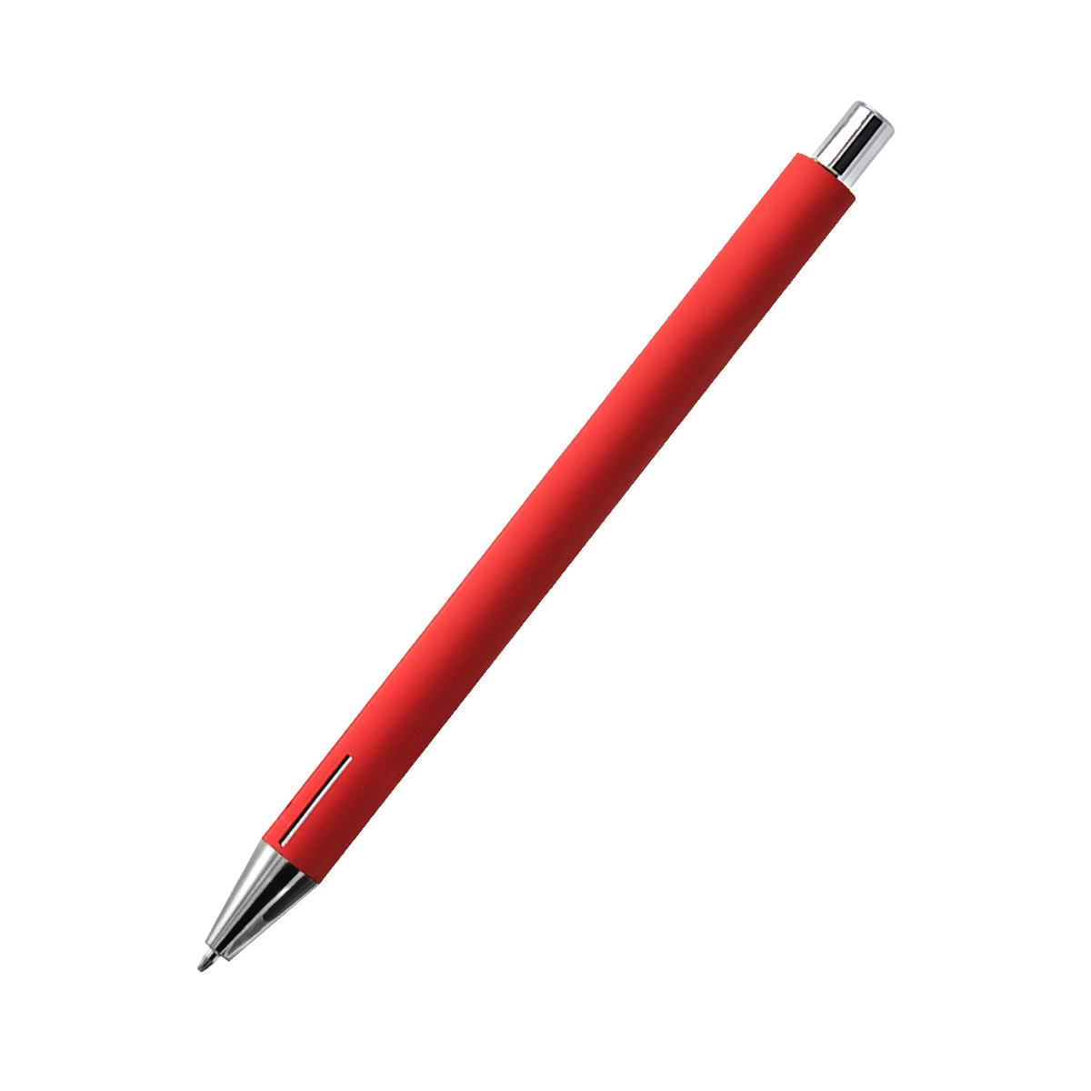Ручка металлическая Elegant Soft софт-тач, красная, красный