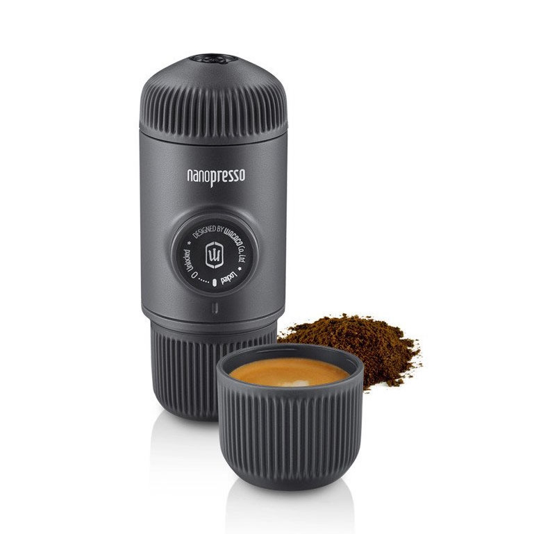 Ручная мини-кофемашина WACACO Nanopresso, черный, черный