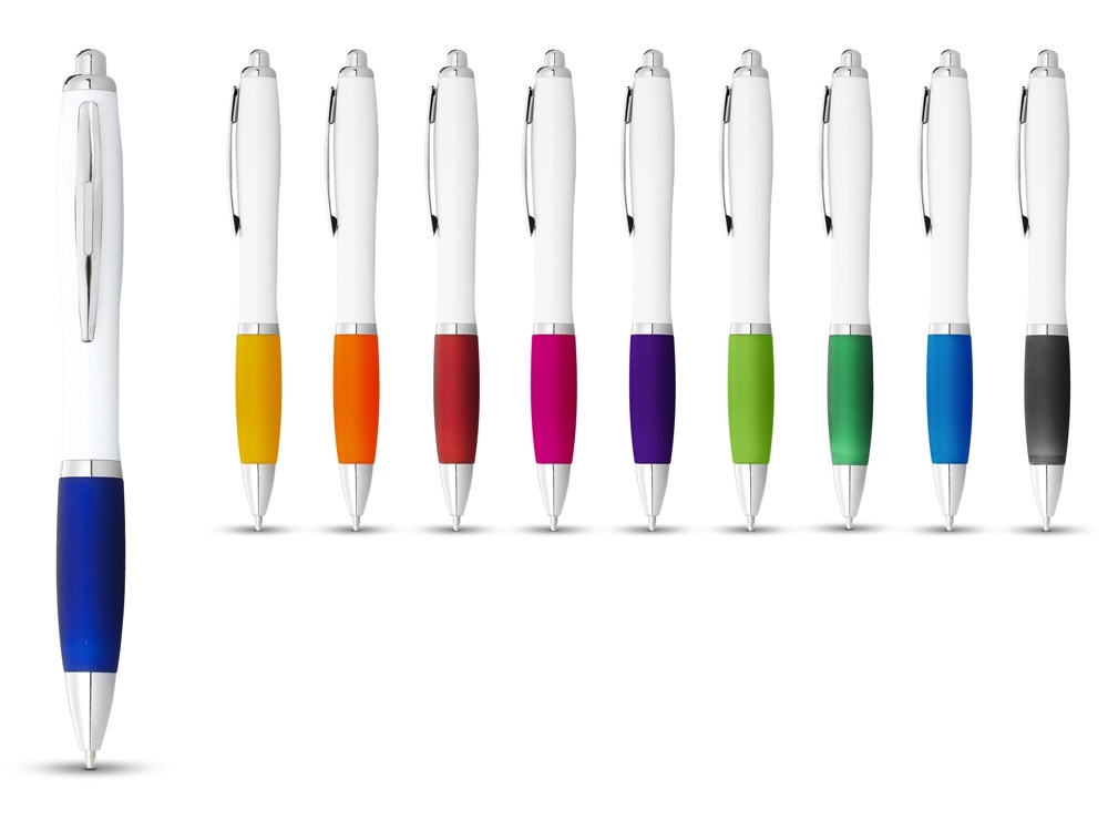 Ручка пластиковая шариковая «Nash», белый, розовый, пластик
