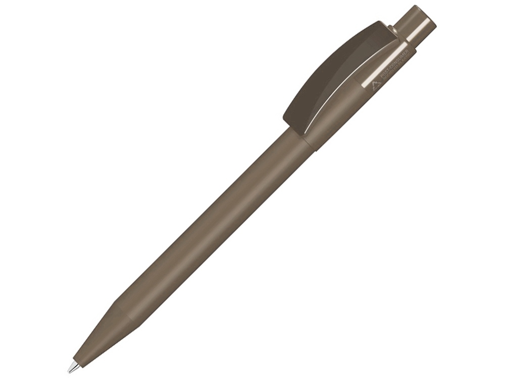 Ручка шариковая из вторично переработанного пластика «Pixel Recy», коричневый, пластик