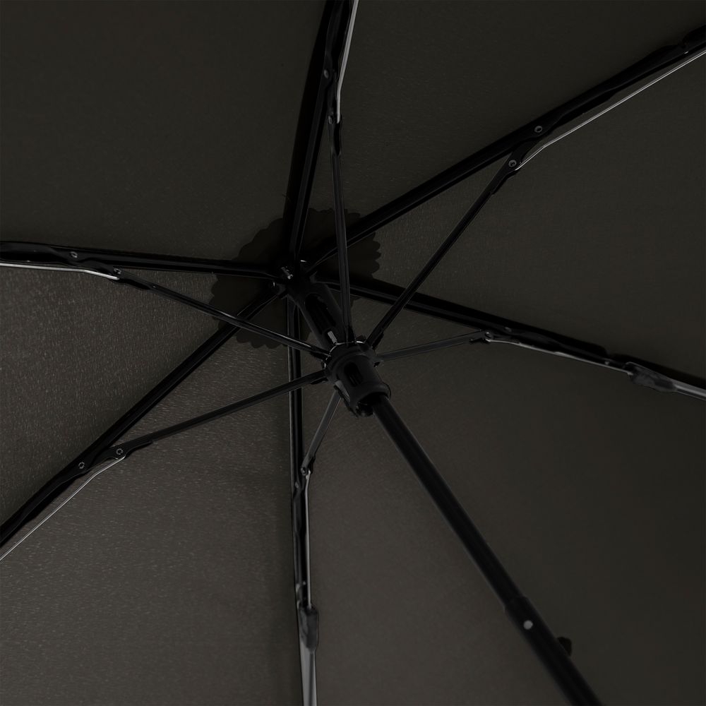 Зонт складной Zero 99, черный, черный, купол - эпонж, 190t; рама - алюминий; спицы - карбон, алюминий; ручка - пластик