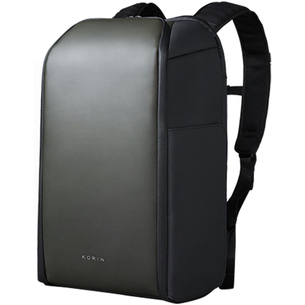 Рюкзак FlipPack, черный с зеленым, черный, зеленый, искусственная кожа; полиэстер
