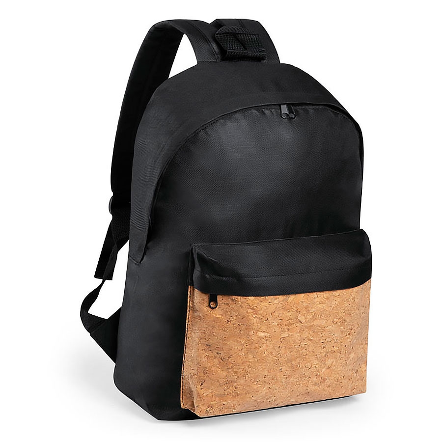 Рюкзак "Lorcan", черный, 64x37x20 см, 100% пробка, 100% полиэстер 600D, черный, 100% полиэстер 600d, натуральная пробка