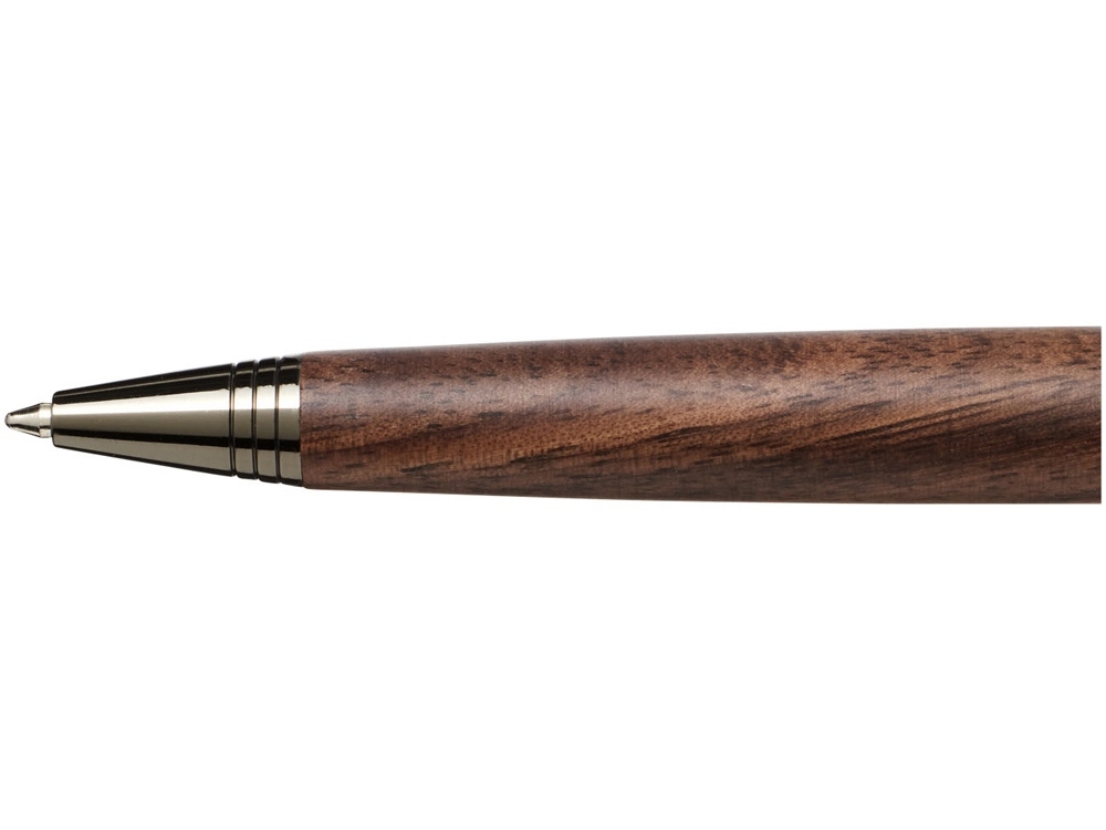 Ручка шариковая с деревянным корпусом «Loure», коричневый, черный, дерево, металл