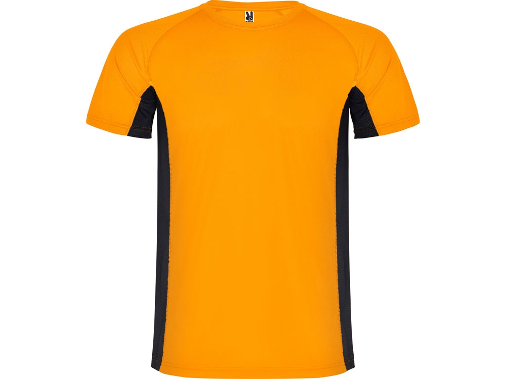 Спортивная футболка «Shanghai» мужская, черный, оранжевый, полиэстер