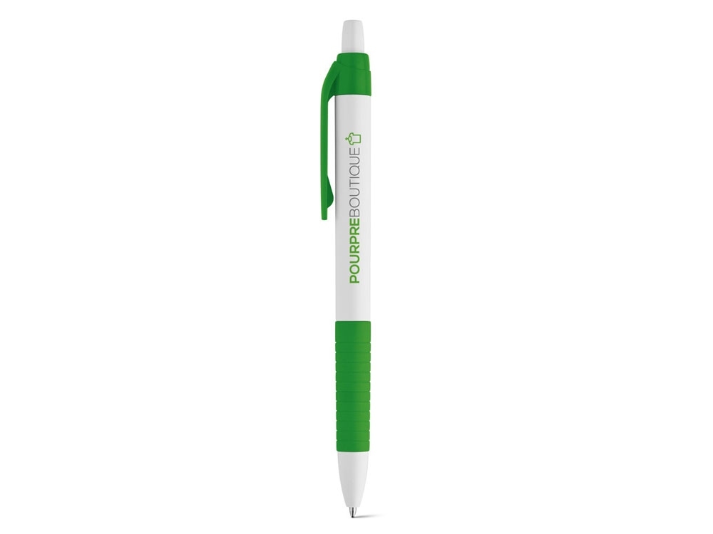Шариковая ручка с противоскользящим покрытием «AERO», зеленый, пластик