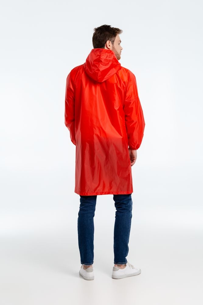 Дождевик унисекс Rainman, красный, красный, полиэстер 100%, плотность 60 г/м²; таффета