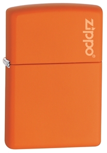 Зажигалка ZIPPO Classic с покрытием Orange Matte, латунь/сталь, оранжевая, матовая, 38x13x57 мм, оранжевый