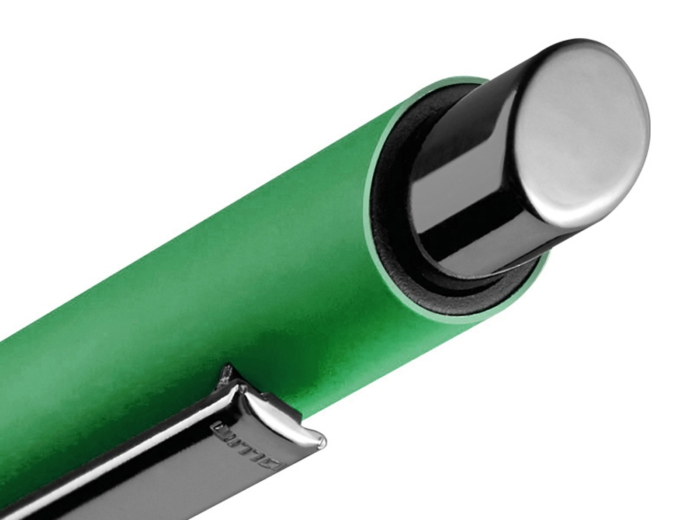 Металлическая шариковая ручка «Ellipse gum» soft touch с зеркальной гравировкой, зеленый, soft touch